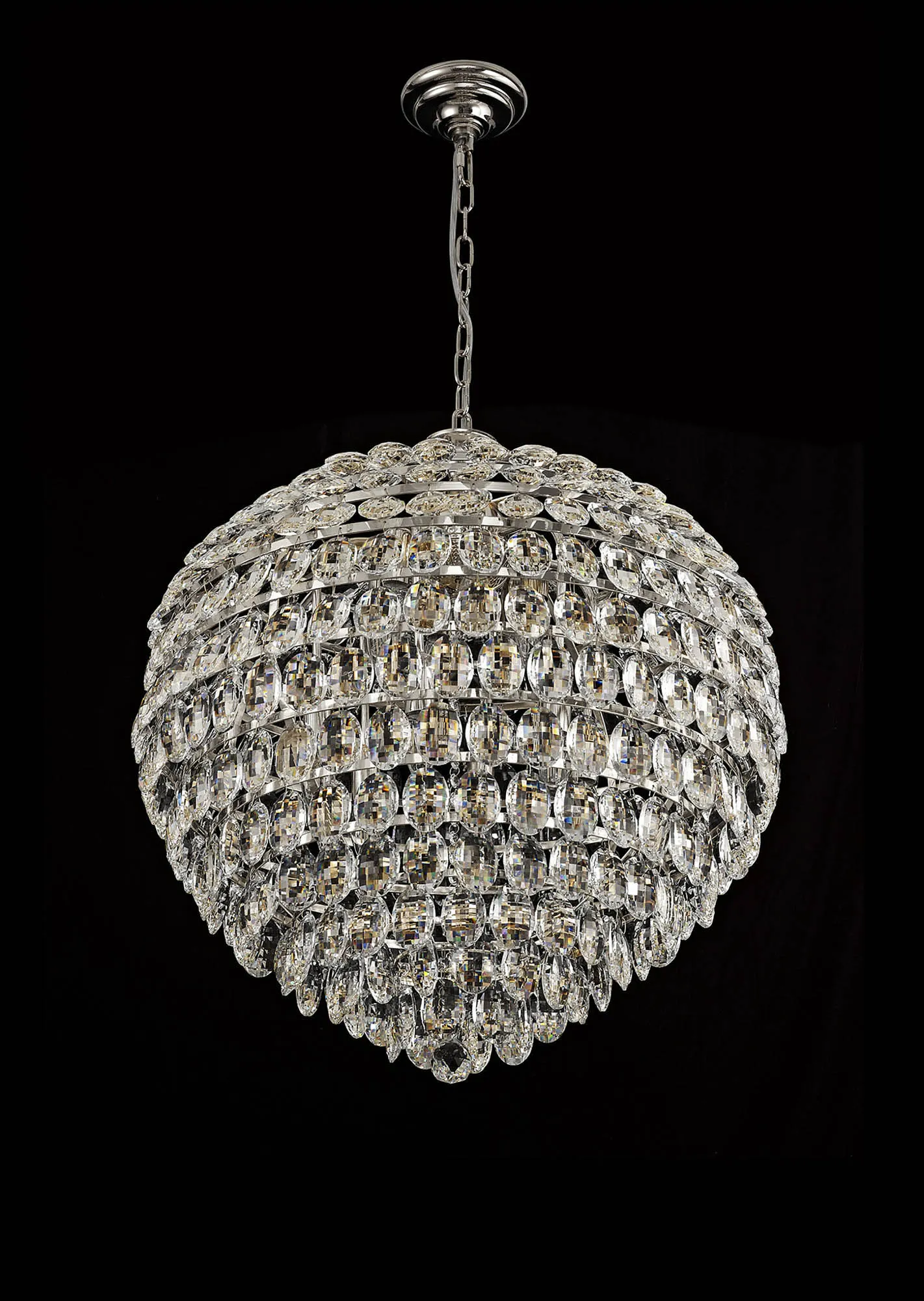 Coniston Pendant 12 Light (29.2kg) Polished Chrome IL32808  Diyas Coniston Polished Chrome
